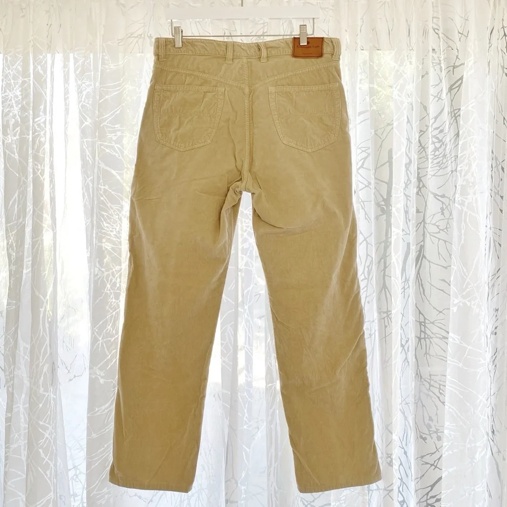 ERMENEGILDO ZEGNA Tan khaki Corduroy straight leg Pants - Picture 5 of 12